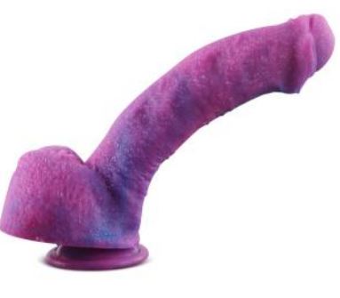 Фаллоимитатор реалистик фиолетово-розовый, 25см, RD-80 