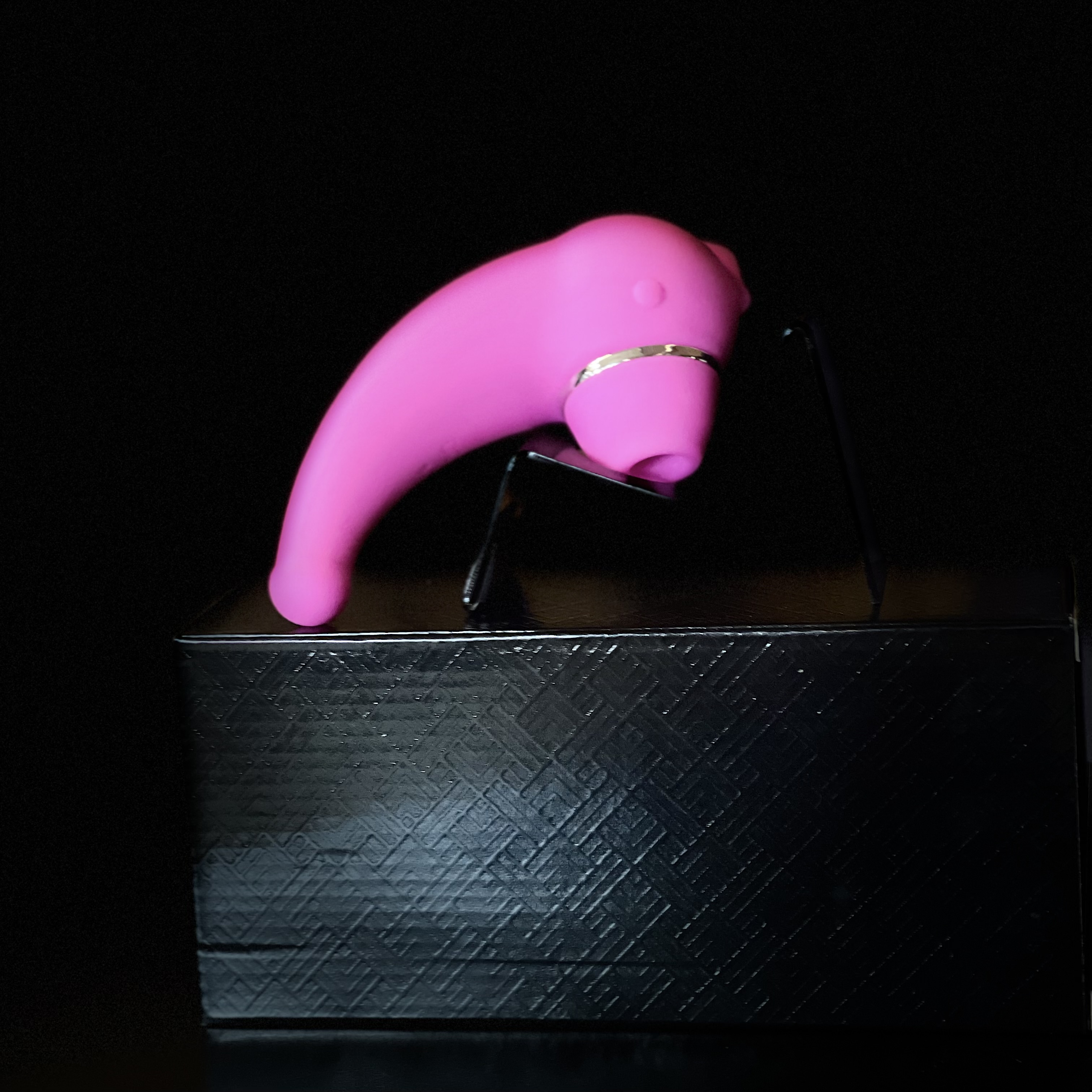 Вакуумный стимулятор 2в1, розовый, GSV-67 