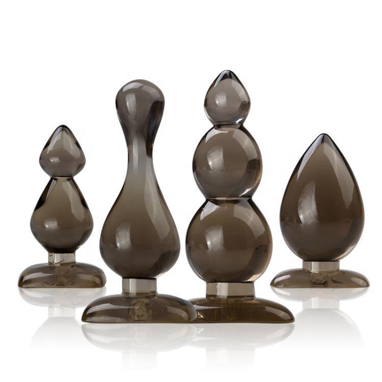 Набор анальных стимуляторов, черный, 4 шт AP-02-Combo 