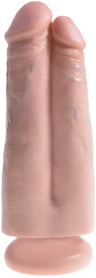 PipeDream King Cock 7" Фаллоимитатор двойной на присоске, L=17,8см, d=7,4см 