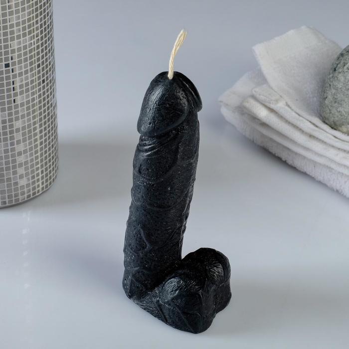 Свеча фигурная " Фаворит" 12см черная, 85гр
