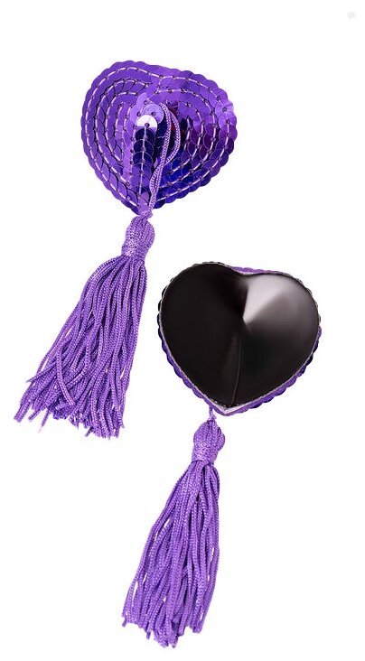 Стикини на грудь с кисточкой, фиолеовый, BK-28 