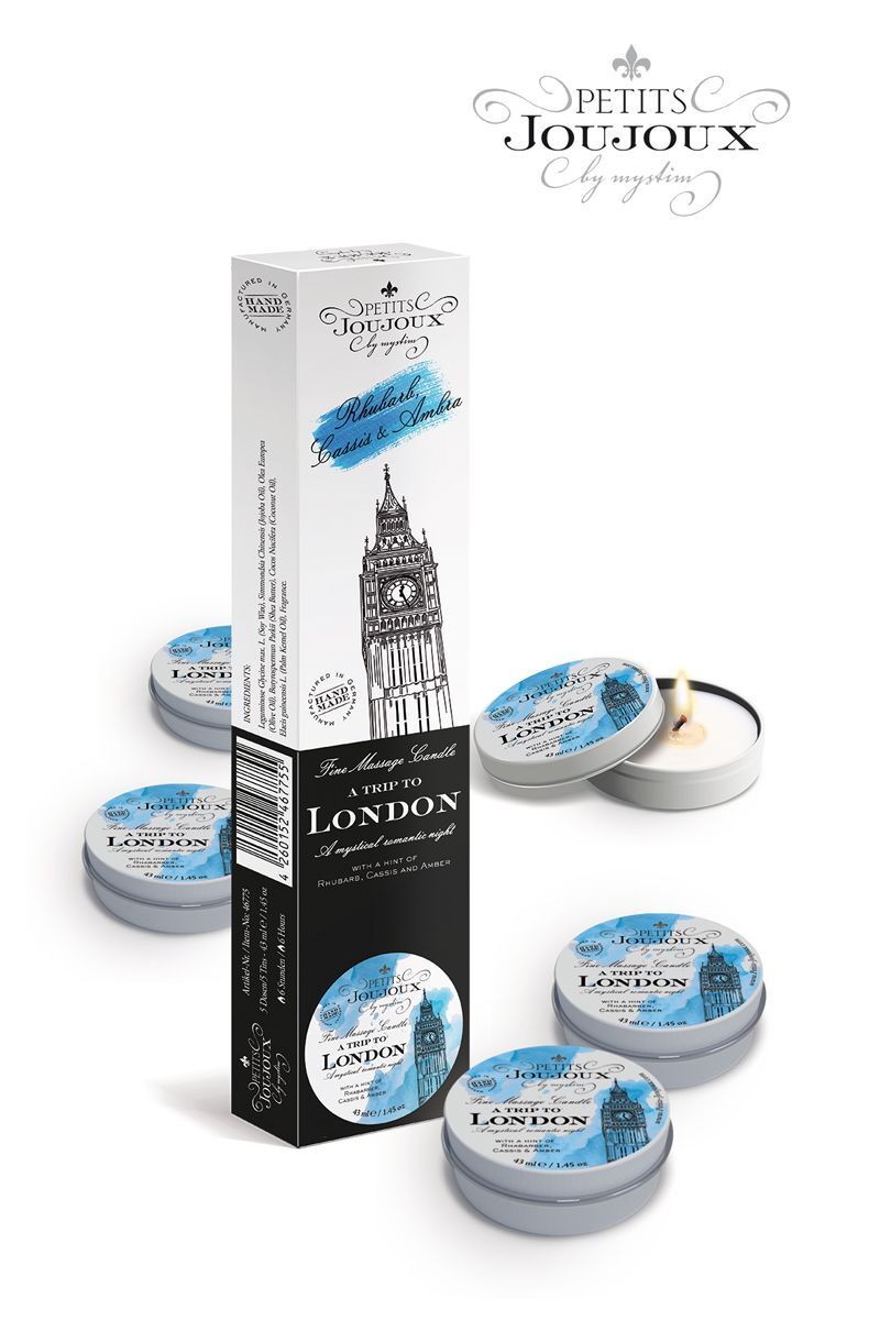 PETITS JOUJOUX LONDON REFILL Набор из 5 свечей 33 гр. 