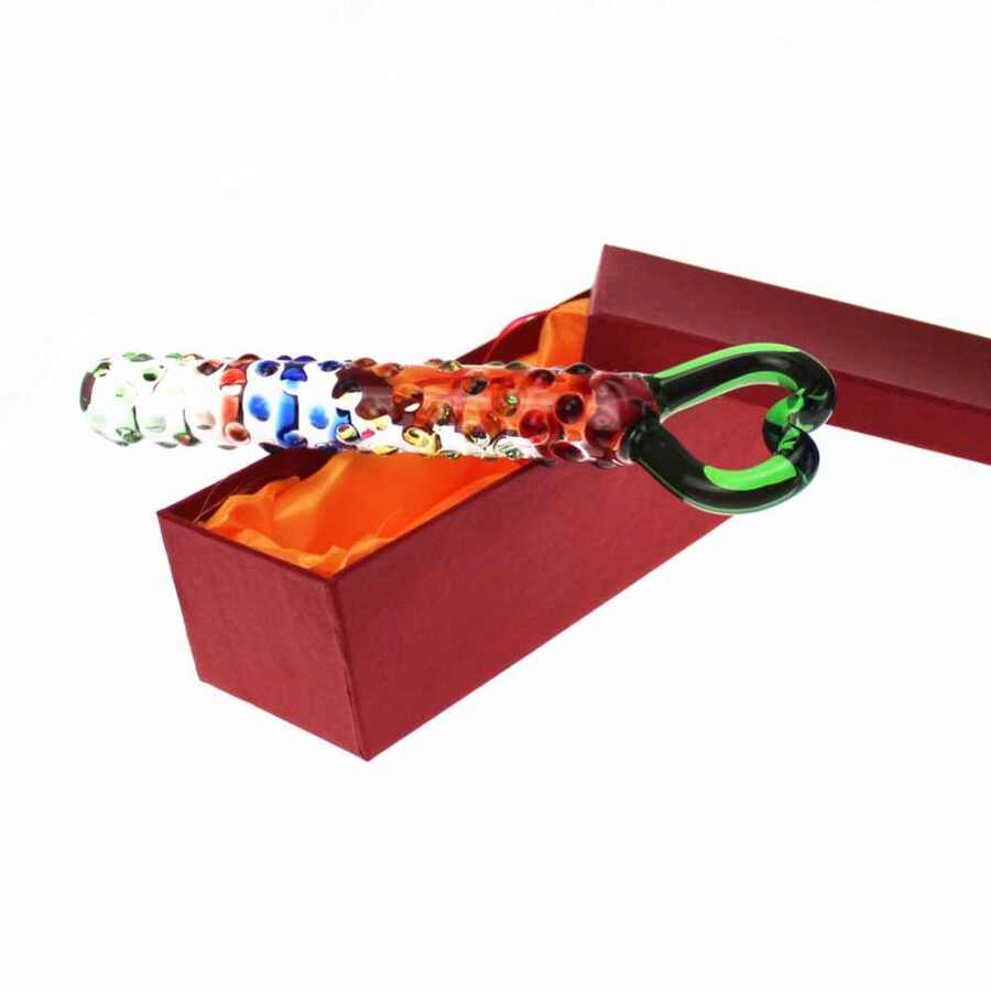 Анальная пробка стеклянная в подарочной упаковке 