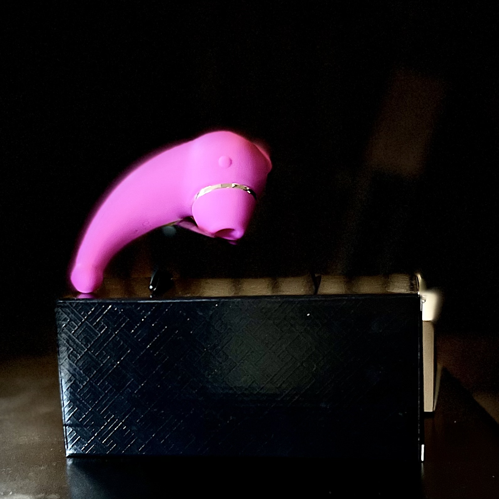 Вакуумный стимулятор 2в1, розовый, GSV-67 