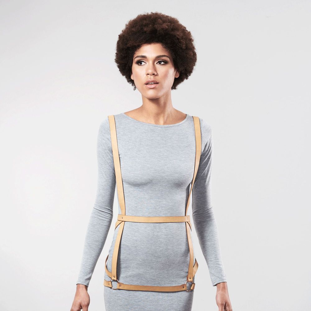 Bijoux Indiscrets Упряжь MAZE- Arros Dress коричневая 