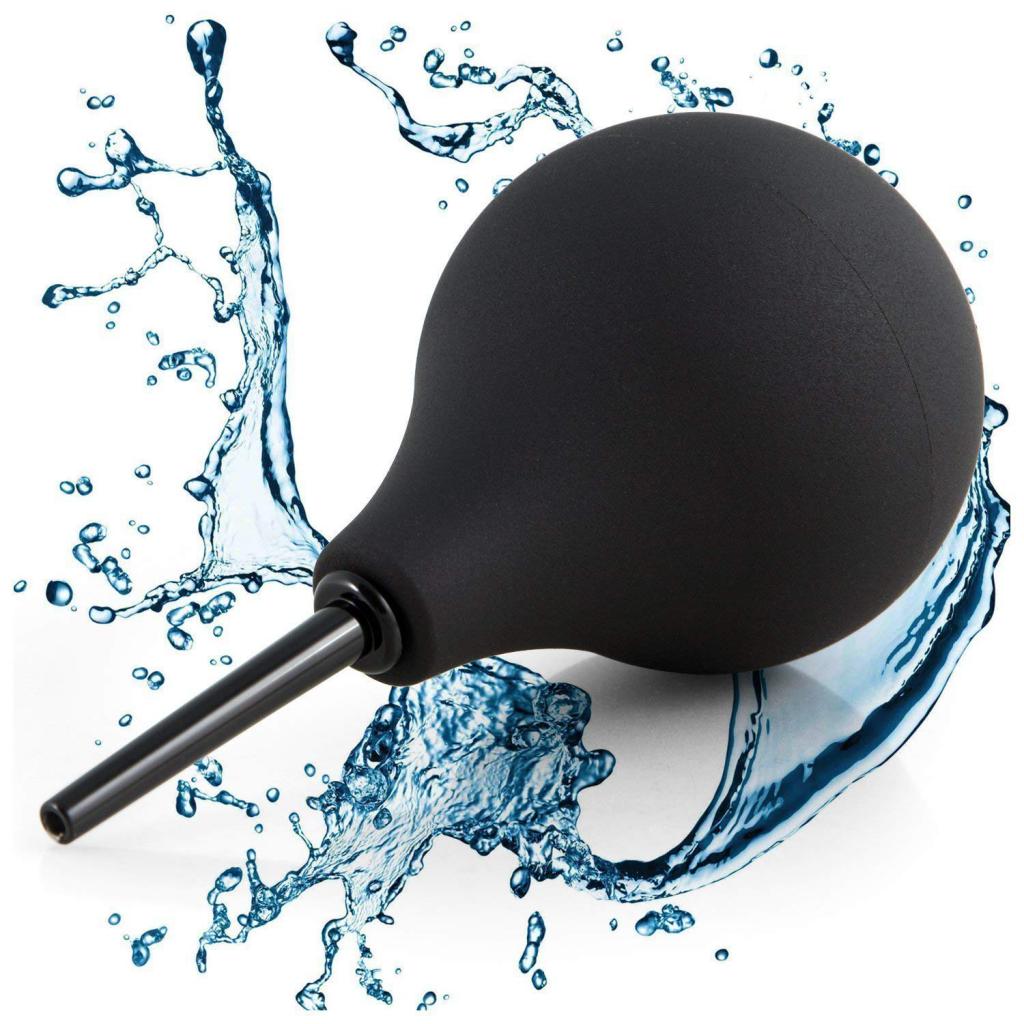 Анальный душ груша, черная, ET-02-L 