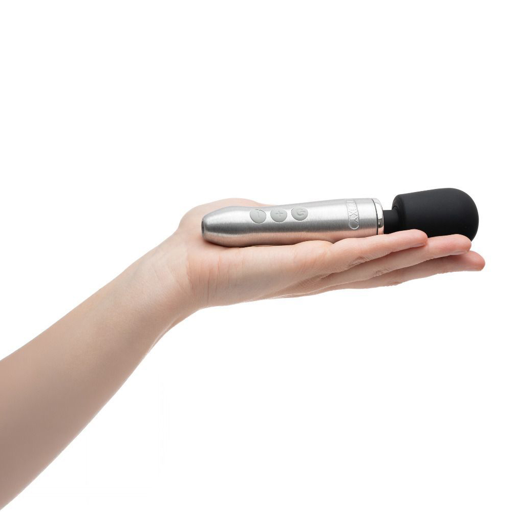 Вибратор-вонд микрофон DOXY GO серебристый мощный стимулятор клитора вибромассажер клиторальный