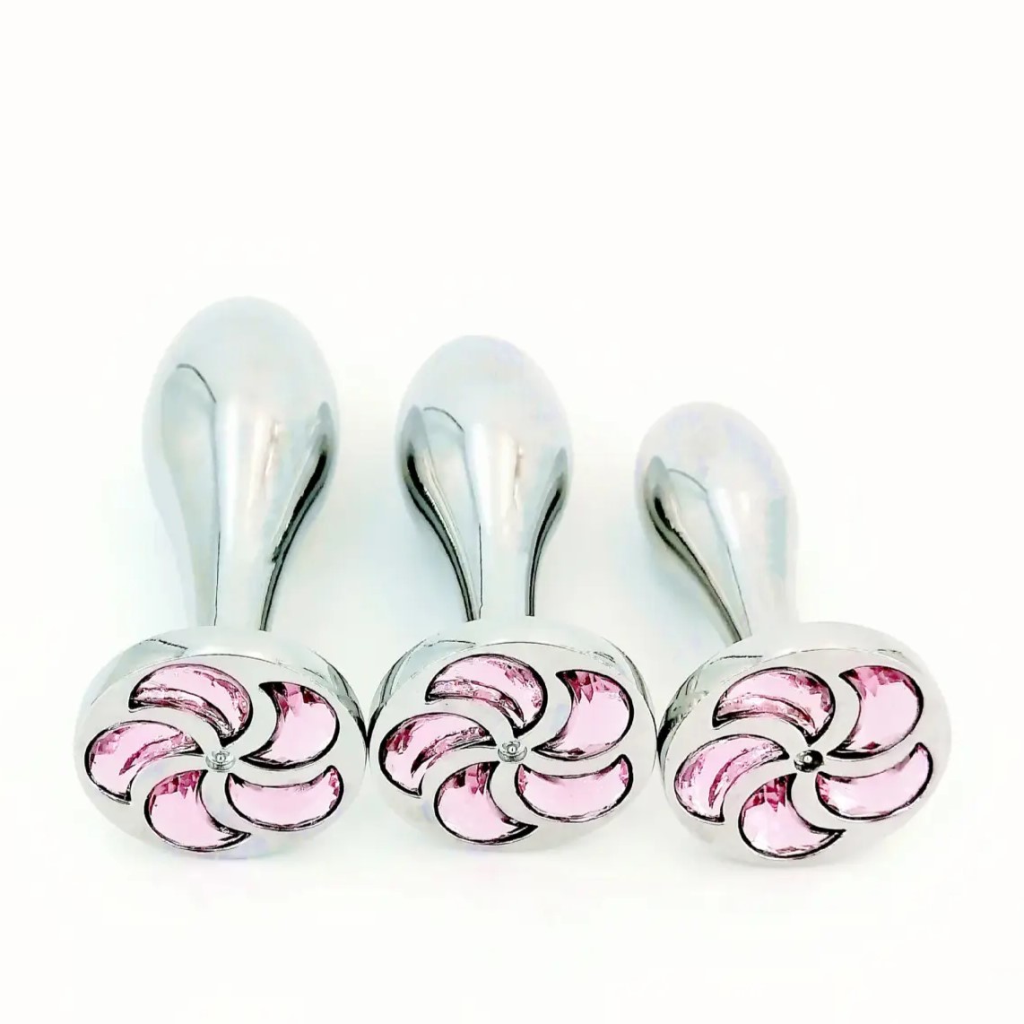 Анальная пробка-украшение, розовая, MT-50 