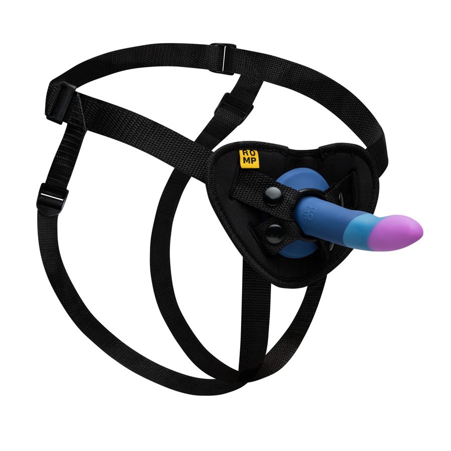 Romp Piccolo Pegging Kit: страпон  фаллоимитатор + пояс