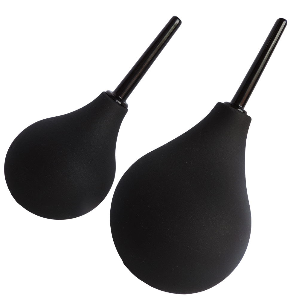 Анальный душ груша, черная, ET-02-L 