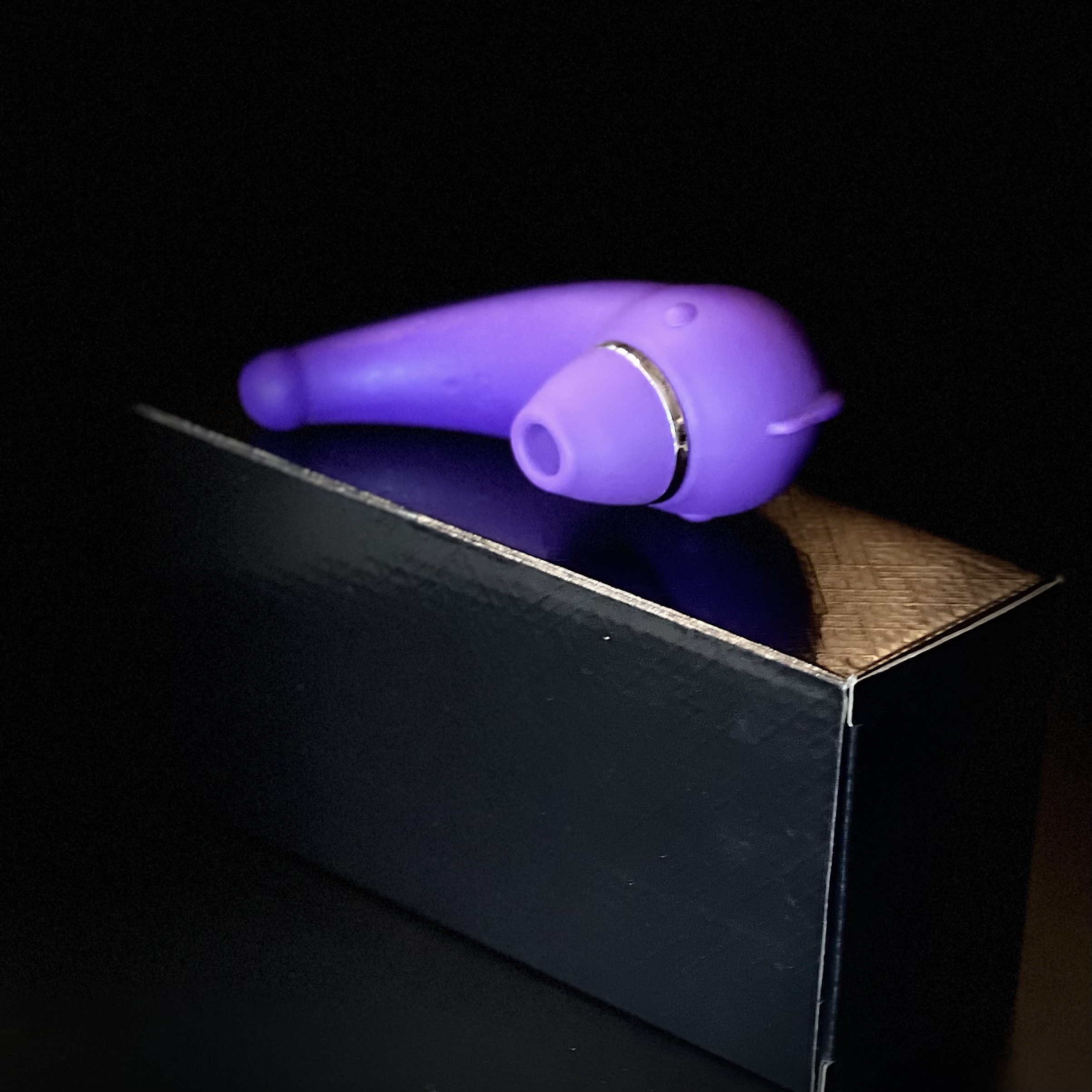 Вакуумный стимулятор 2в1, фиолетовый, GSV-67 