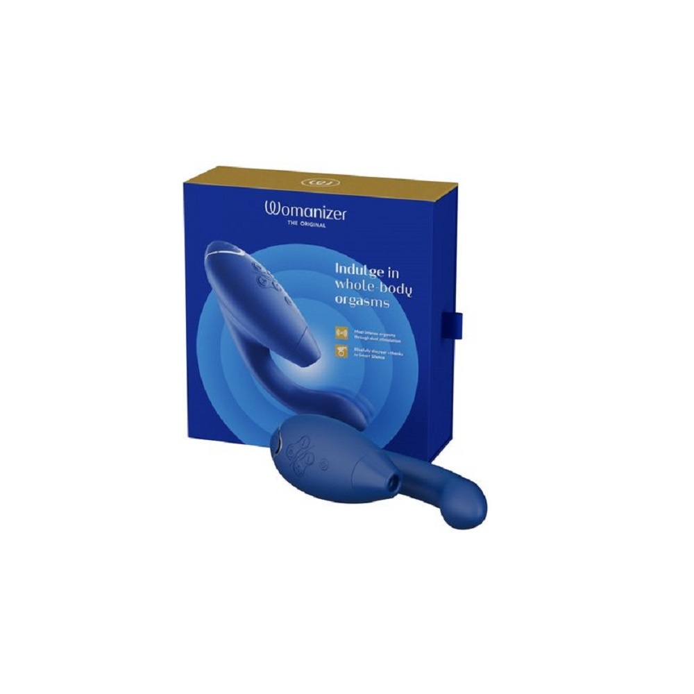 Бесконтактный клиторальный стимулятор Womanizer Duo 2 синий