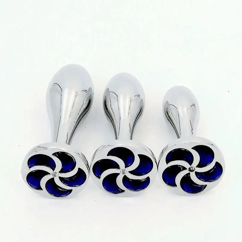 Анальная пробка-украшение, синее, MT-50 