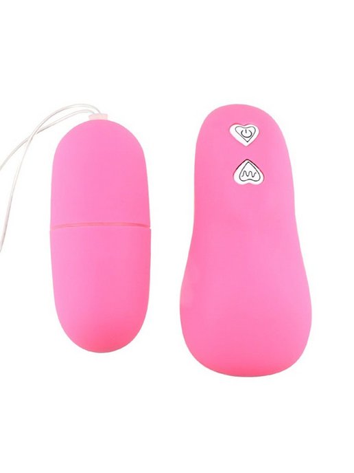 Мини вибратор + вибро-яйцо, розовое, VE-04 
