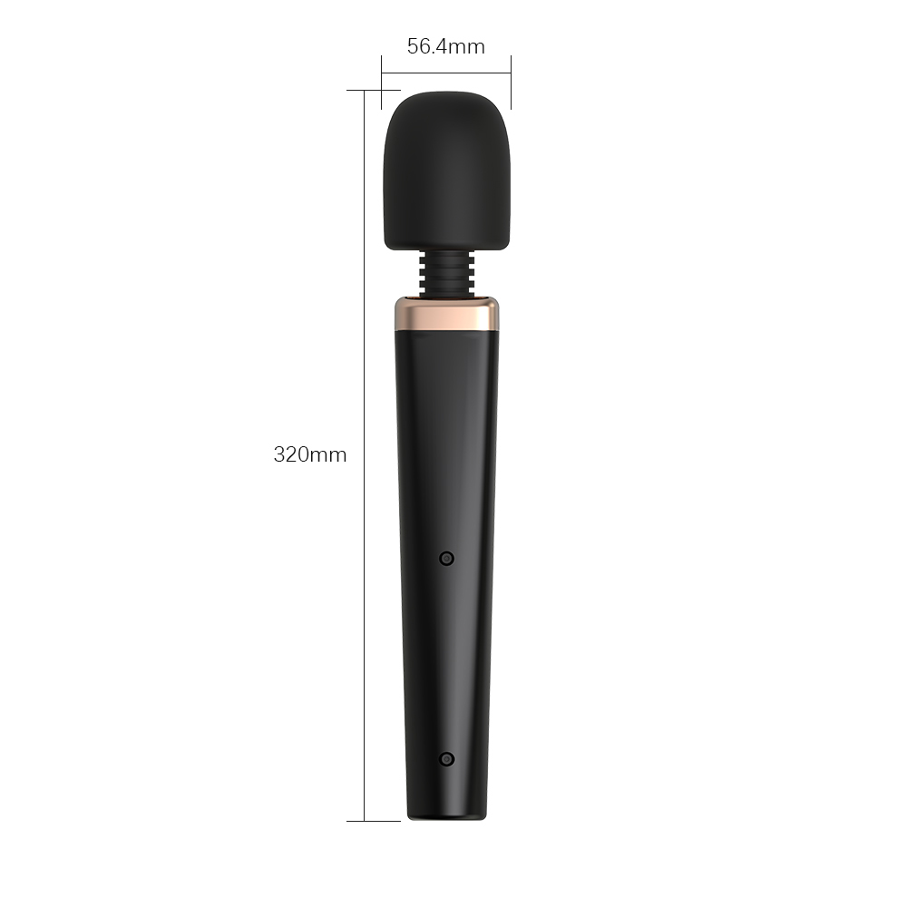 Вибромассажер Torch Wand Вибратор Rechargeable Vibrating Massager, black AV-30 