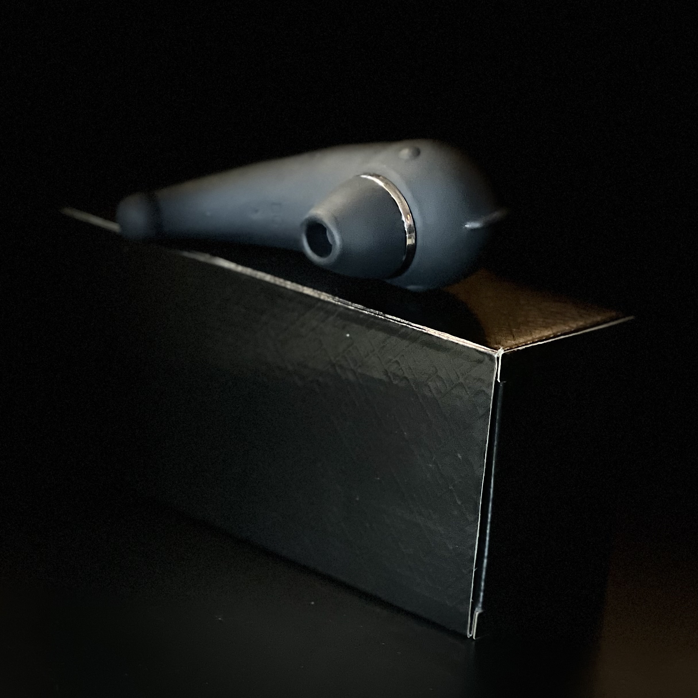 Вакуумный стимулятор 2в1, черный, GSV-67 