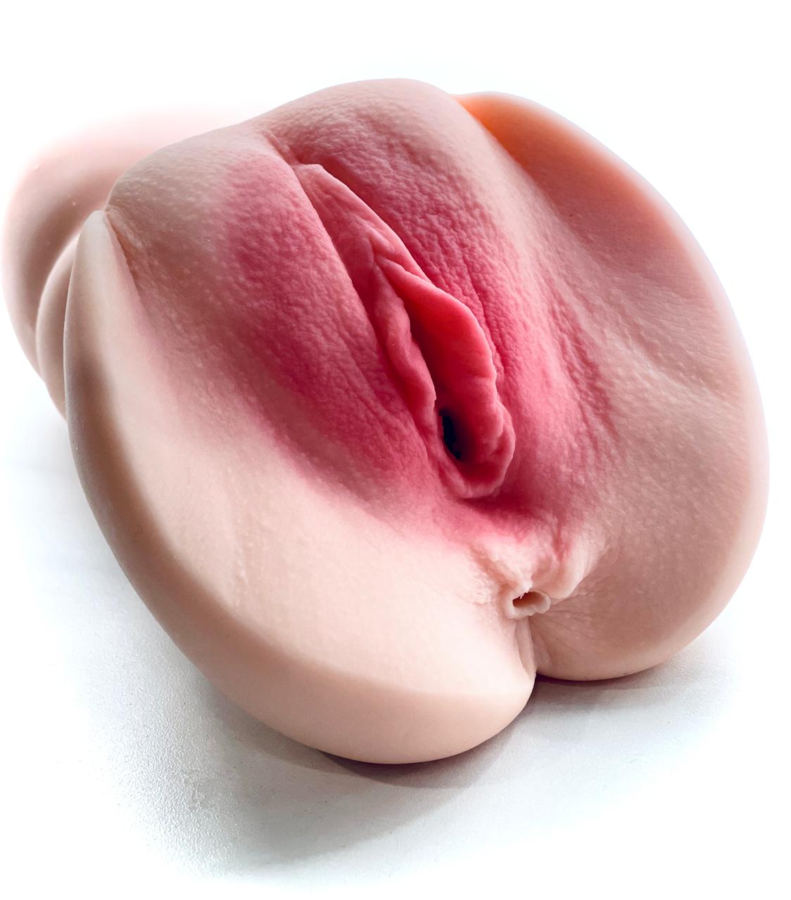 Мастурбатор мужской 2в1 17-22см. Резиновая вагина для мужчин и анальный интим