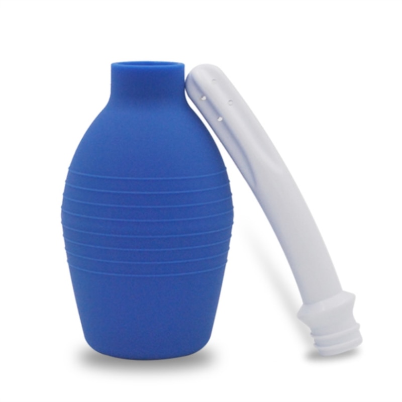 Анальный душ груша, синяя, ET-01  XXL