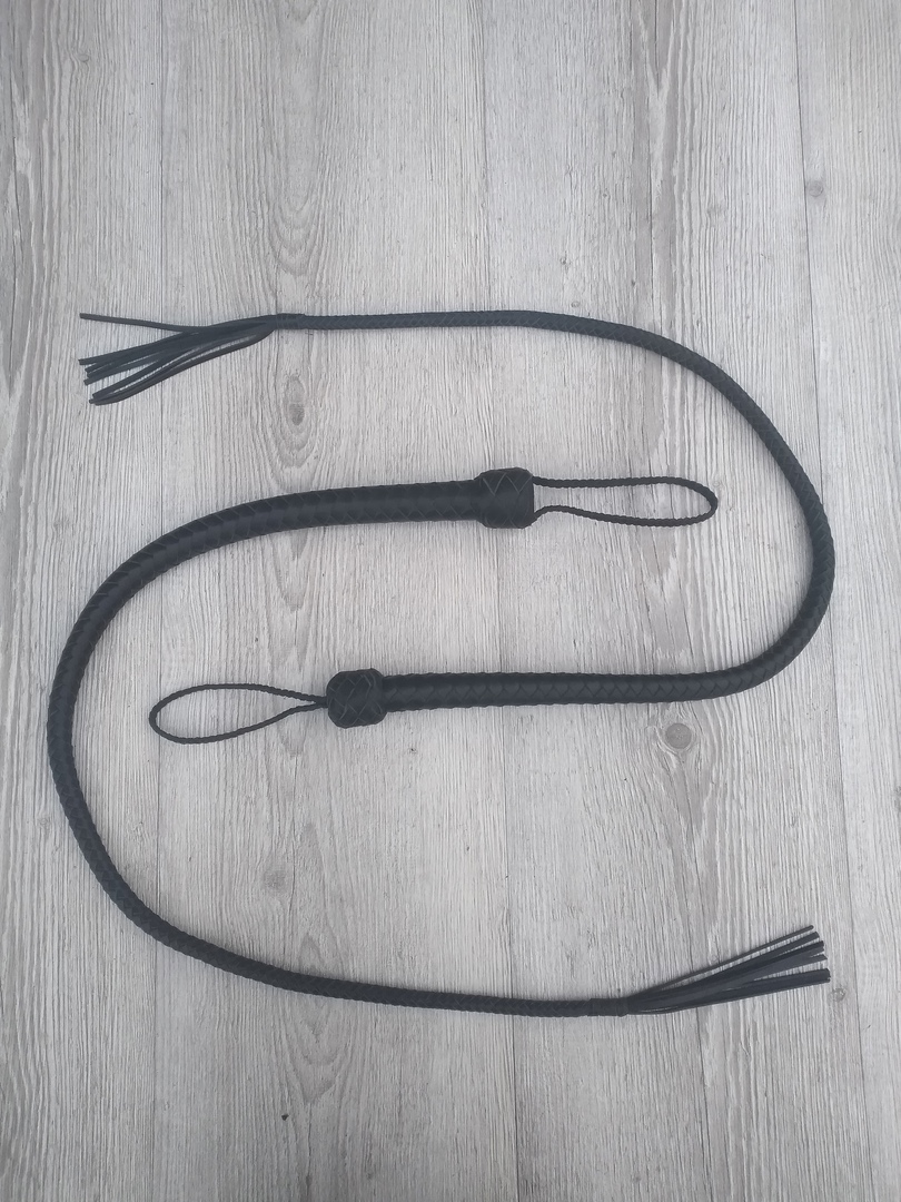 Снейк черный короткий из натуральной кожи Doctor Doc_Device 