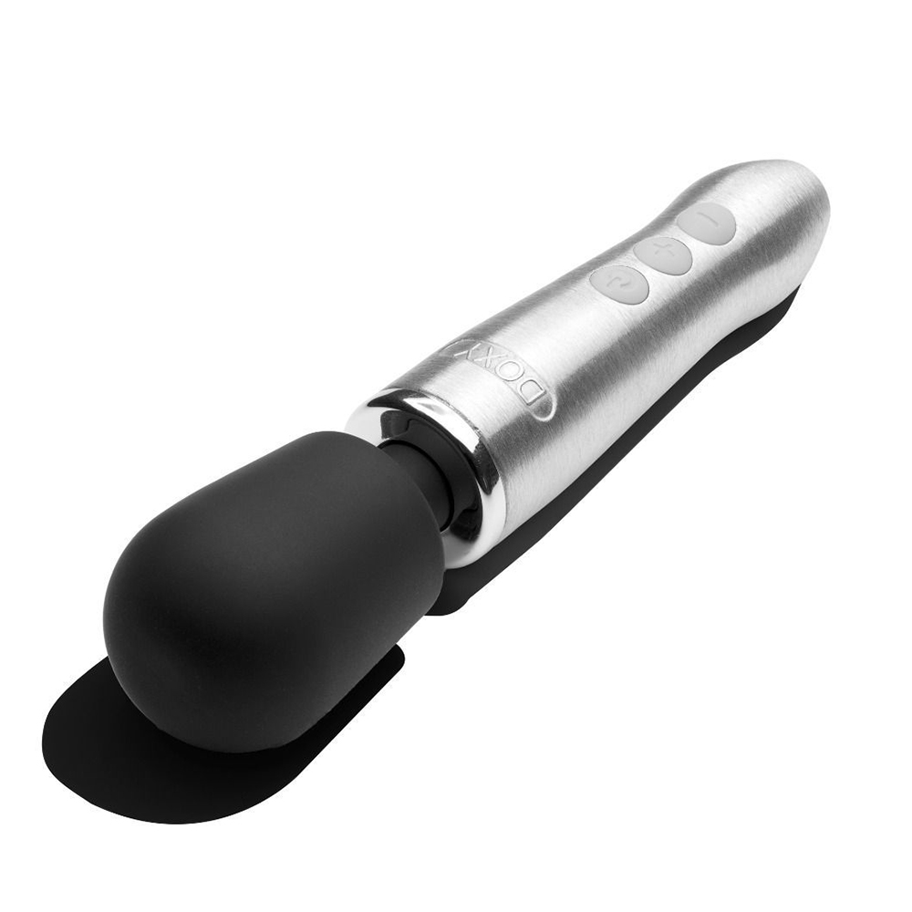 Вибратор-вонд микрофон DOXY GO серебристый мощный стимулятор клитора вибромассажер клиторальный