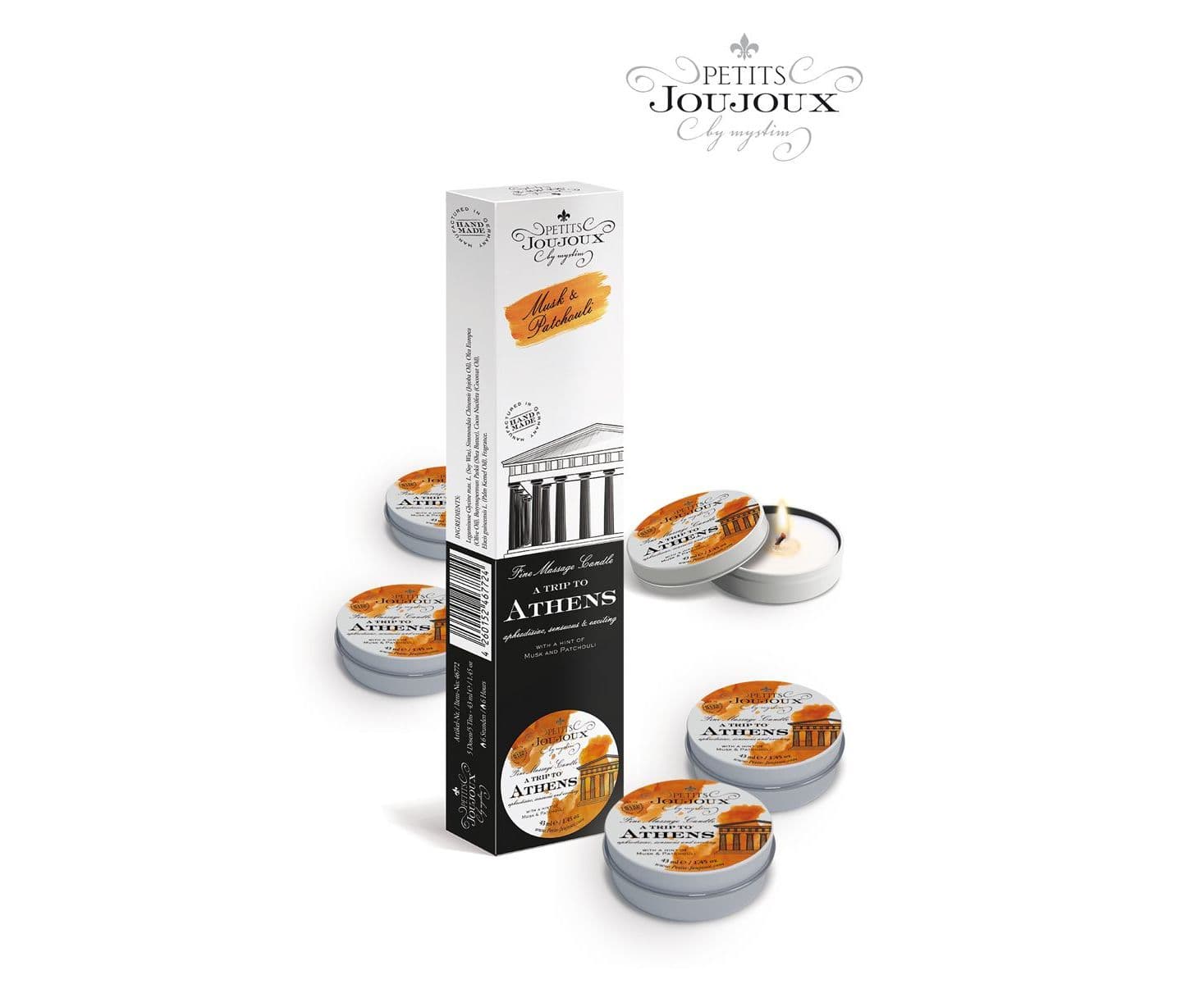 PETITS JOUJOUX ATHENS REFILL Набор из 5 свечей 33 гр. 