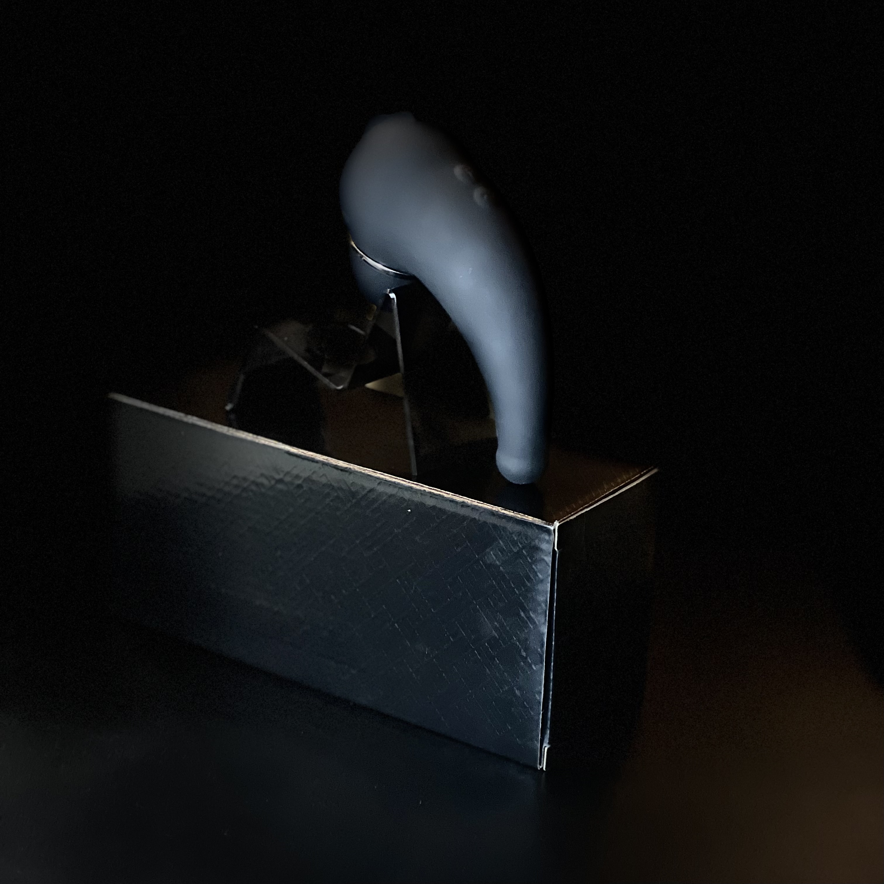 Вакуумный стимулятор 2в1, черный, GSV-67 