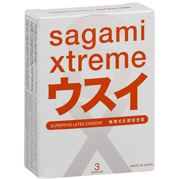 Презервативы Sagami Xtreme 004мм латексные, ультратонкие 3шт